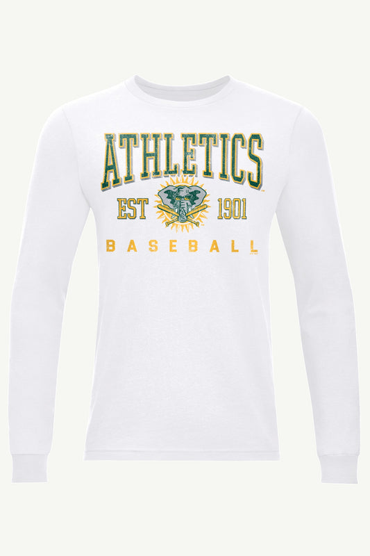 MENS ATHLETICS RETRO LONG SLEEVE T SHIRT