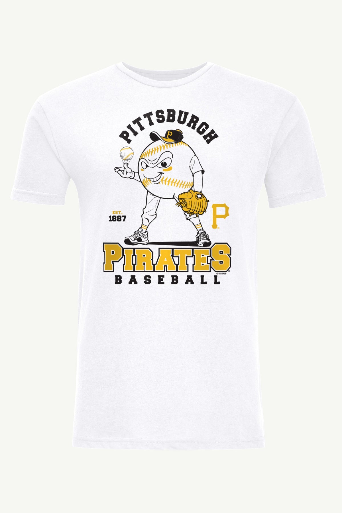 MENS PITTSBURGH PIRATES BASEBALL CHARACTER SHORT SLEEVE T SHIRT