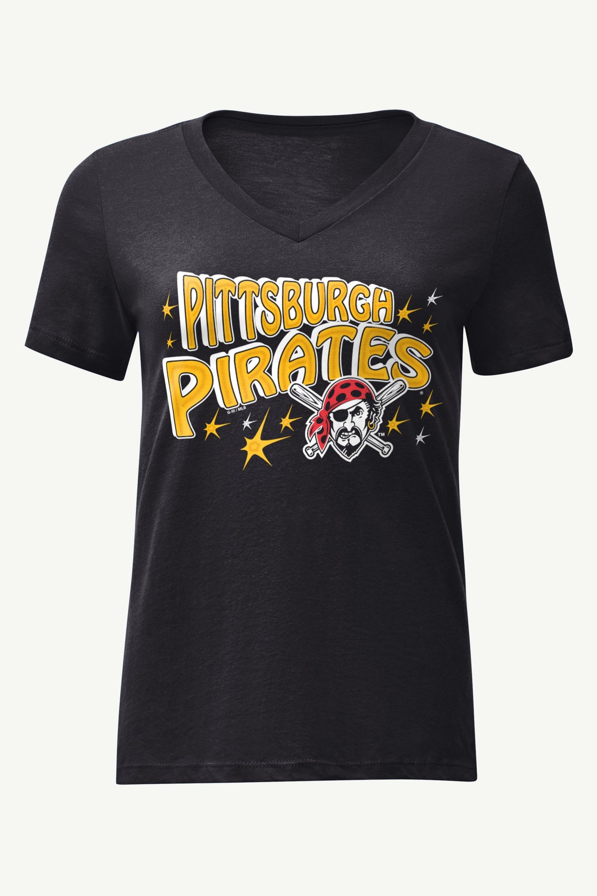 WOMENS PITTSBURGH PIRATES FIREWORKS V NECK T SHIRT