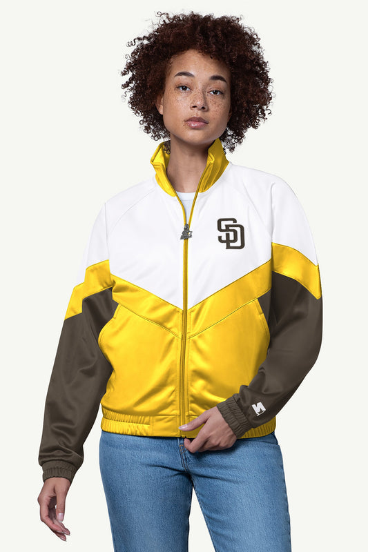 WOMENS SAN DIEGO PADRES TEAMWORK TRACK JACKET