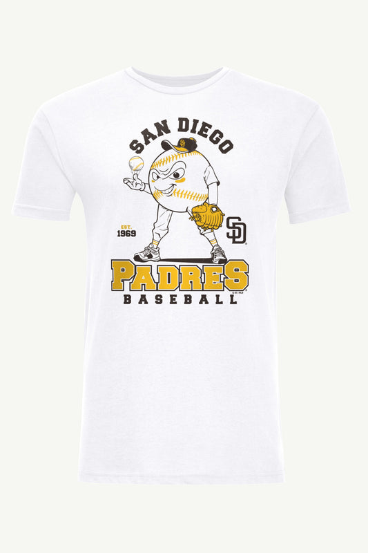 MENS SAN DIEGO PADRES BASEBALL CHARACTER SHORT SLEEVE T SHIRT