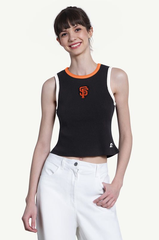 WOMENS SAN FRANCISCO GIANTS PLAY THE BALL CROP TANK