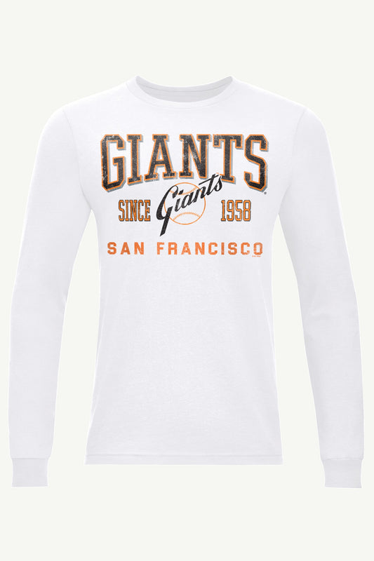 MENS SAN FRANCISCO GIANTS RETRO LONG SLEEVE T SHIRT