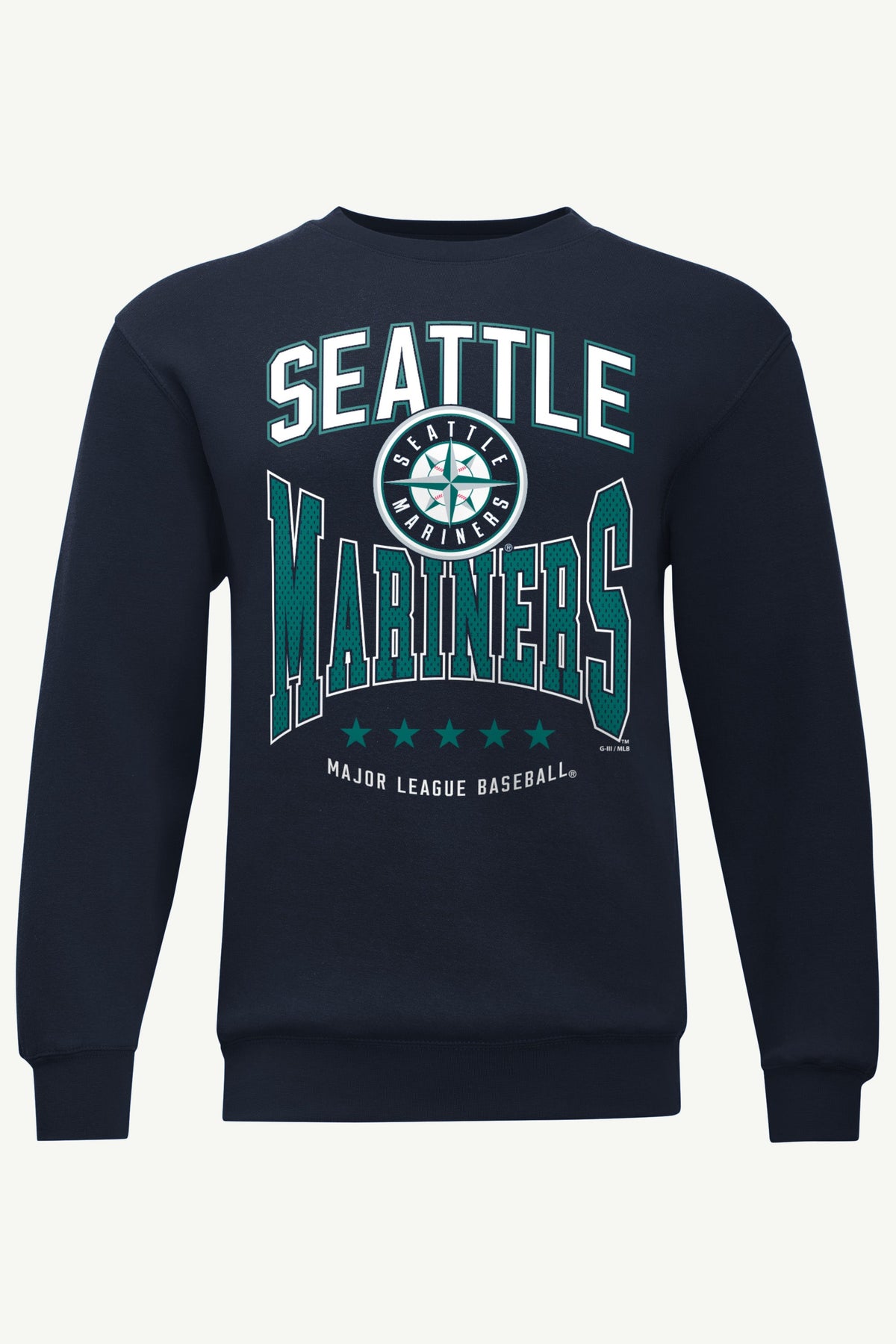 MENS SEATTLE MARINERS CENTER SQUEEZE SWEATSHIRT