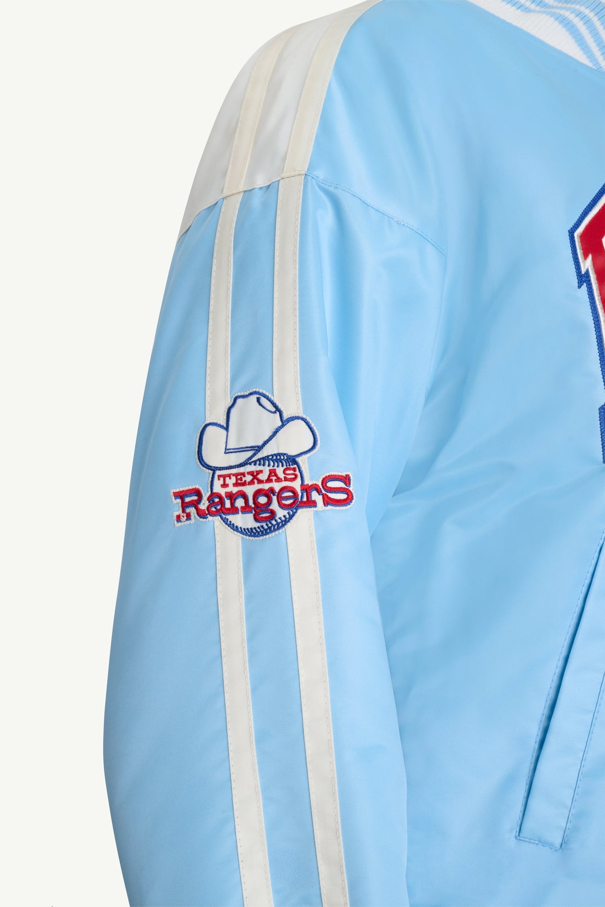 WOMENS TEXAS RANGERS SATIN VARSITY JACKET