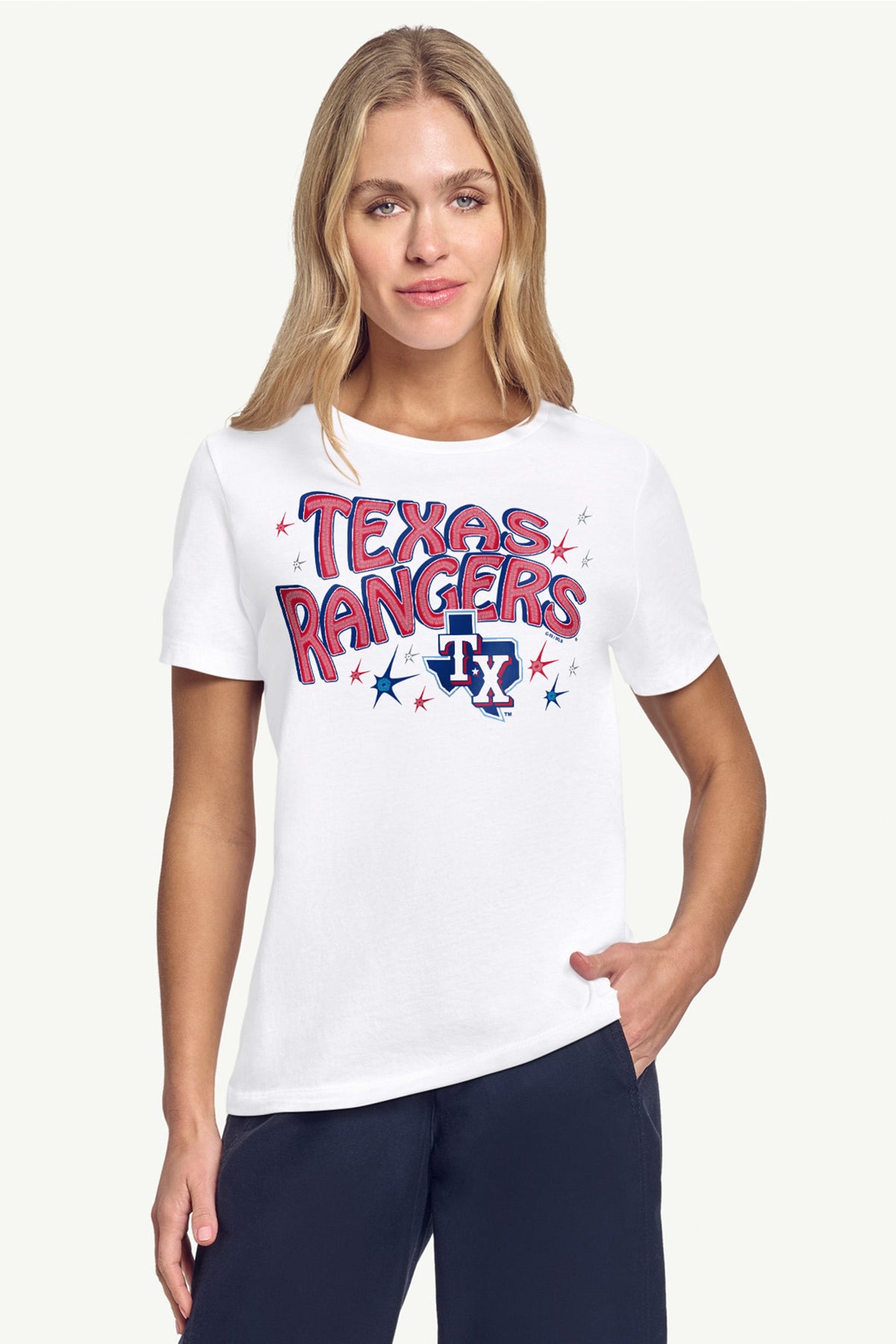 WOMENS TEXAS RANGERS FIREWORKS T SHIRT