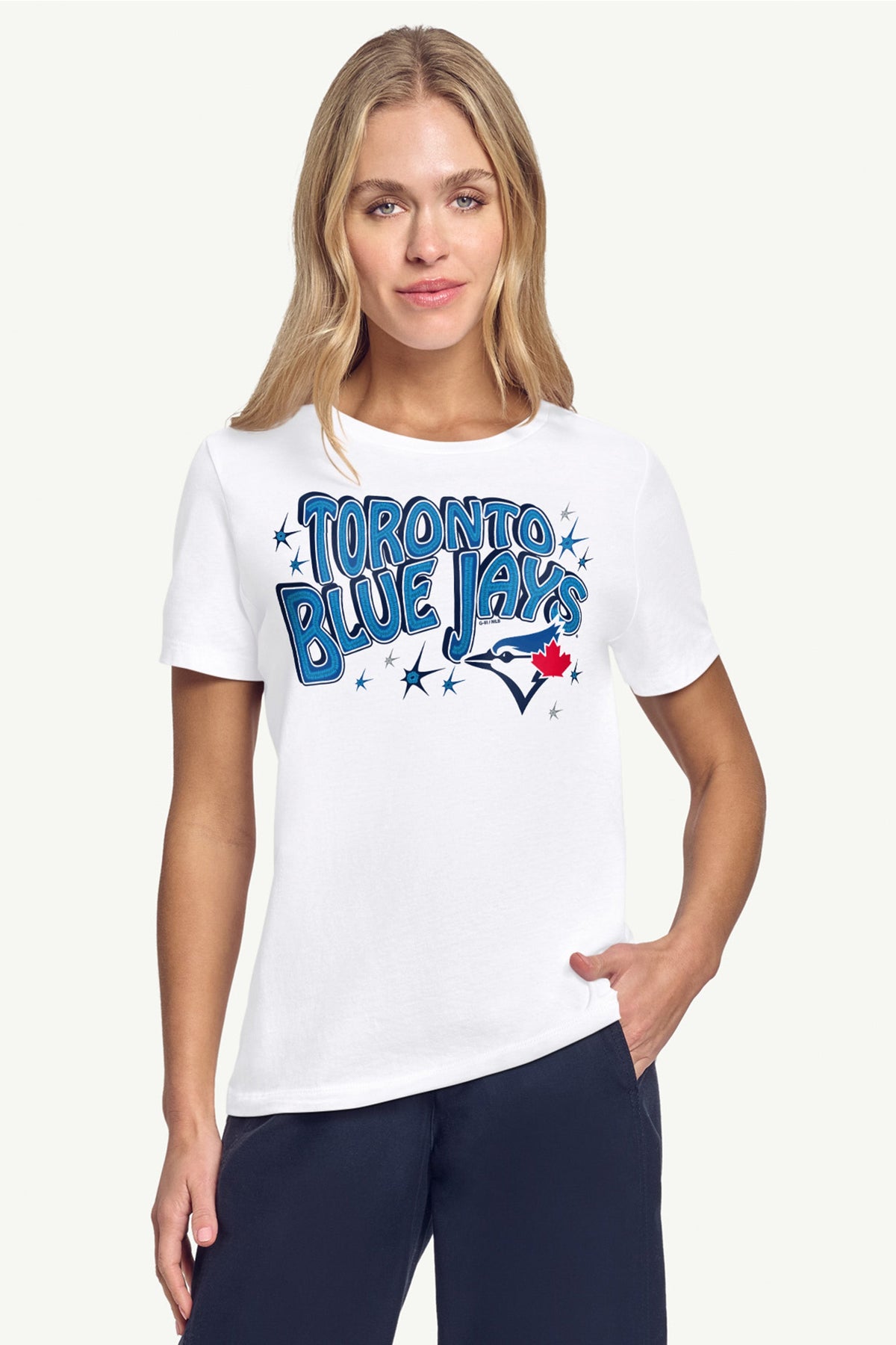 WOMENS TORONTO BLUE JAYS FIREWORKS T SHIRT
