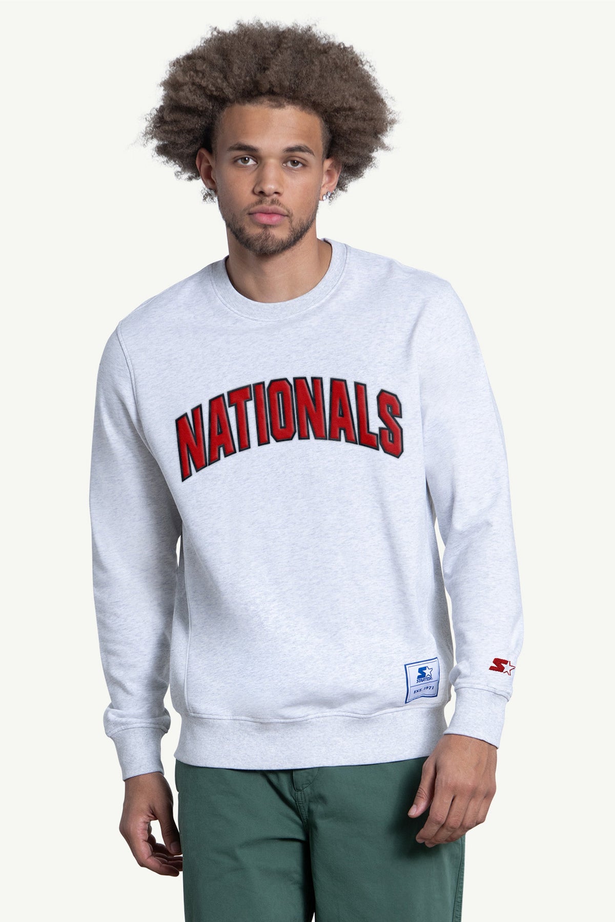 MENS WASHINGTON NATIONALS FACE OFF CREWNECK