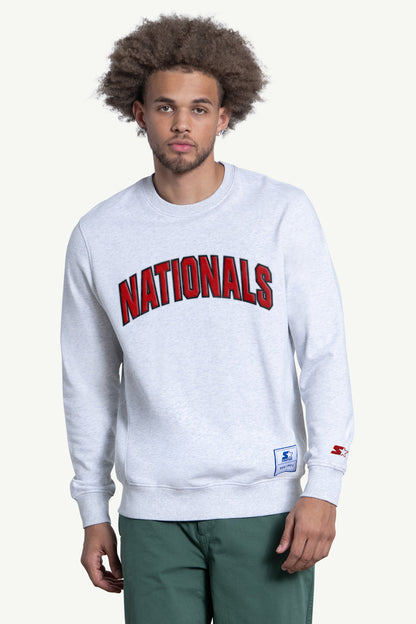 MENS WASHINGTON NATIONALS FACE OFF CREWNECK