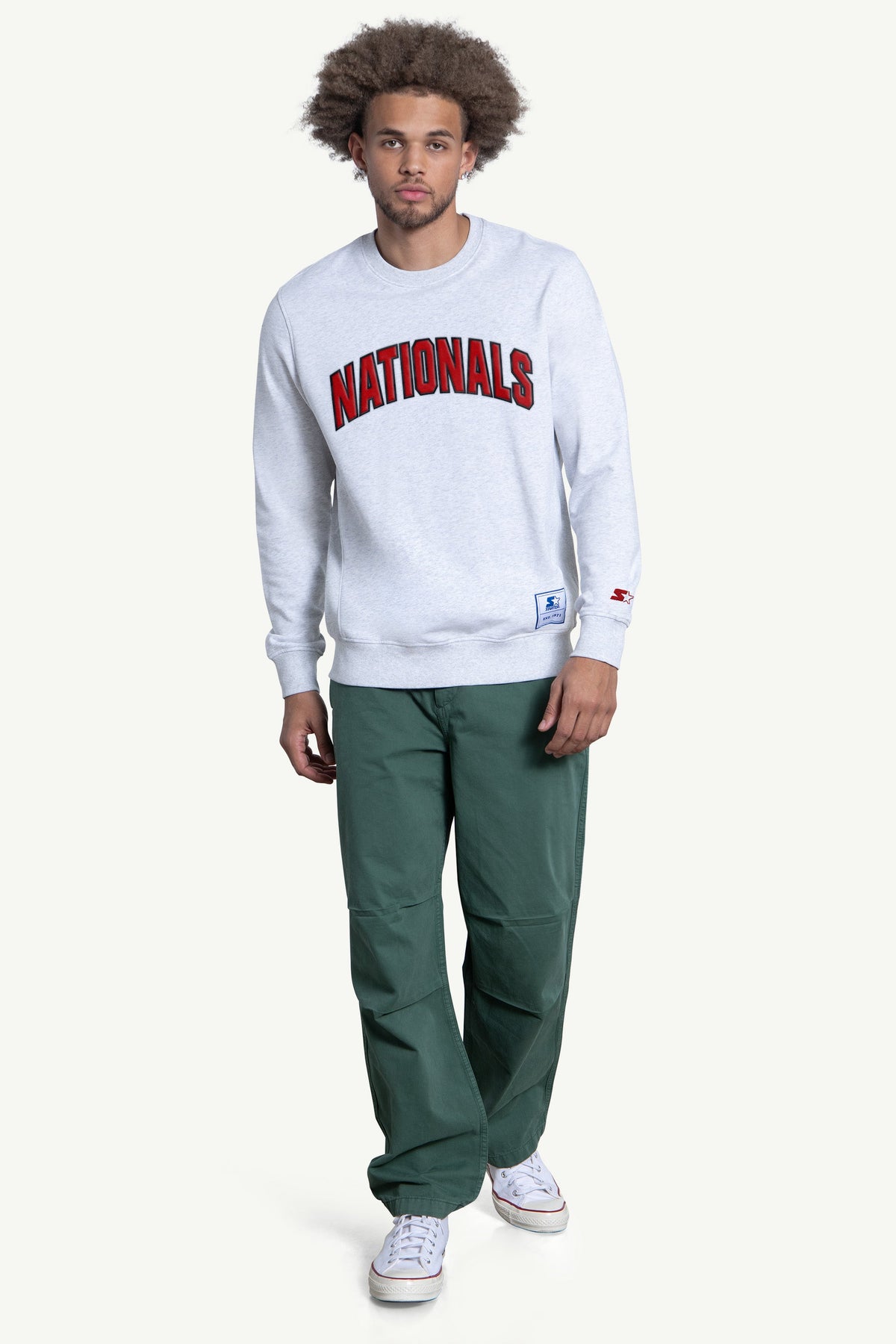 MENS WASHINGTON NATIONALS FACE OFF CREWNECK