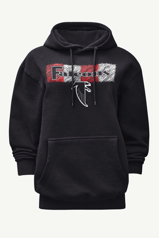 WOMENS ATLANTA FALCONS COLOR SHADING HOODIE