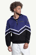 MENS BALTIMORE RAVENS  FAIR PLAY HALF ZIP HOODED PULLOVER