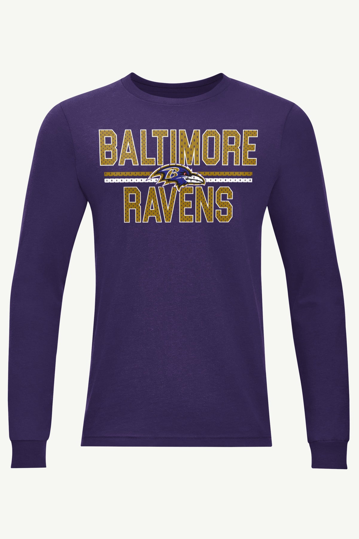 MENS BALTIMORE RAVENS MESH LOOK LONG SLEEVE T SHIRT