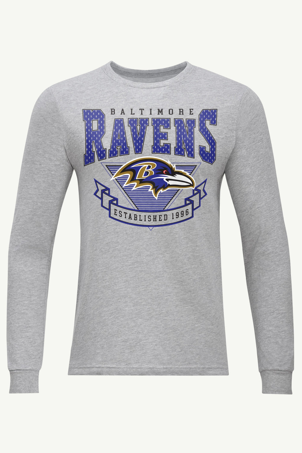 MENS BALTIMORE RAVENS 80's INSPIRED LONG SLEEVE T SHIRT