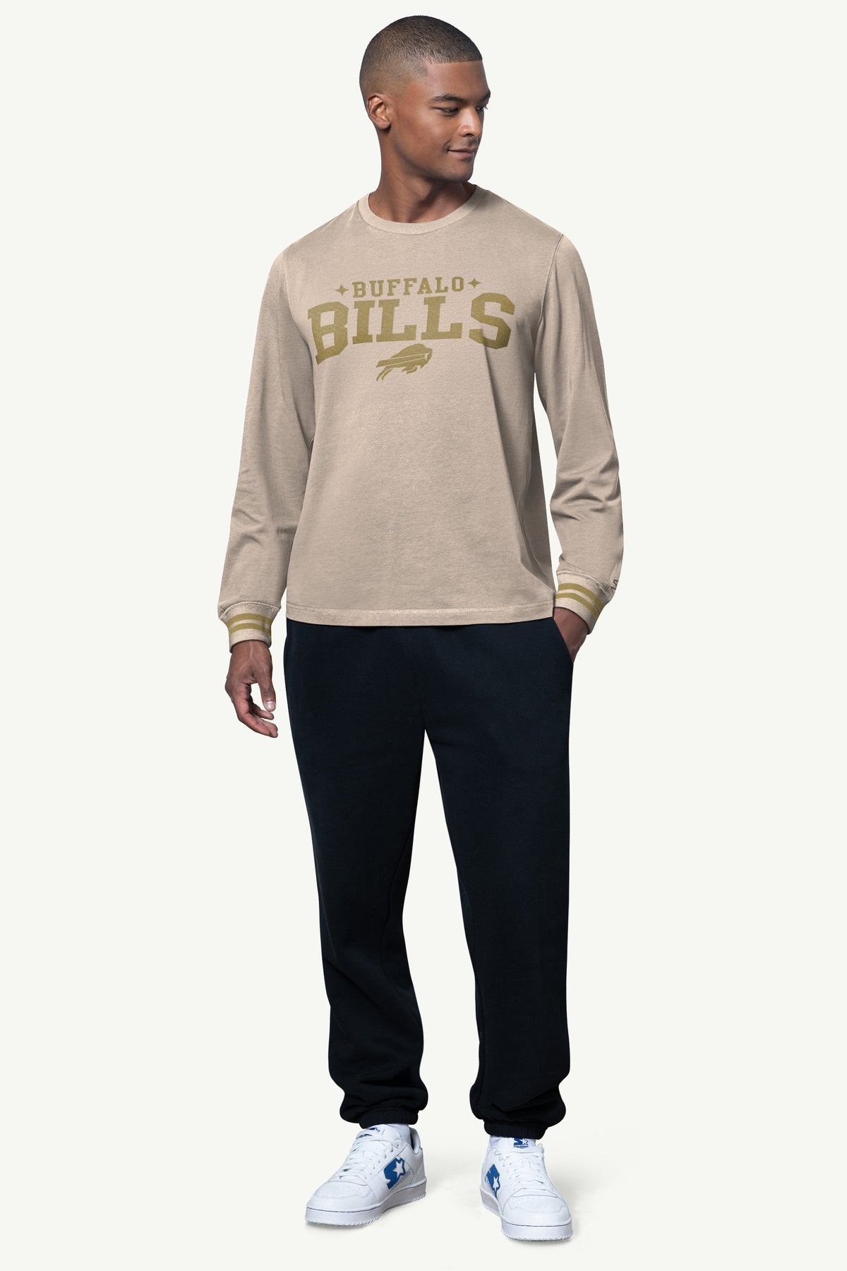 MENS BUFFALO BILLS FIELD LONG SLEEVE T SHIRT