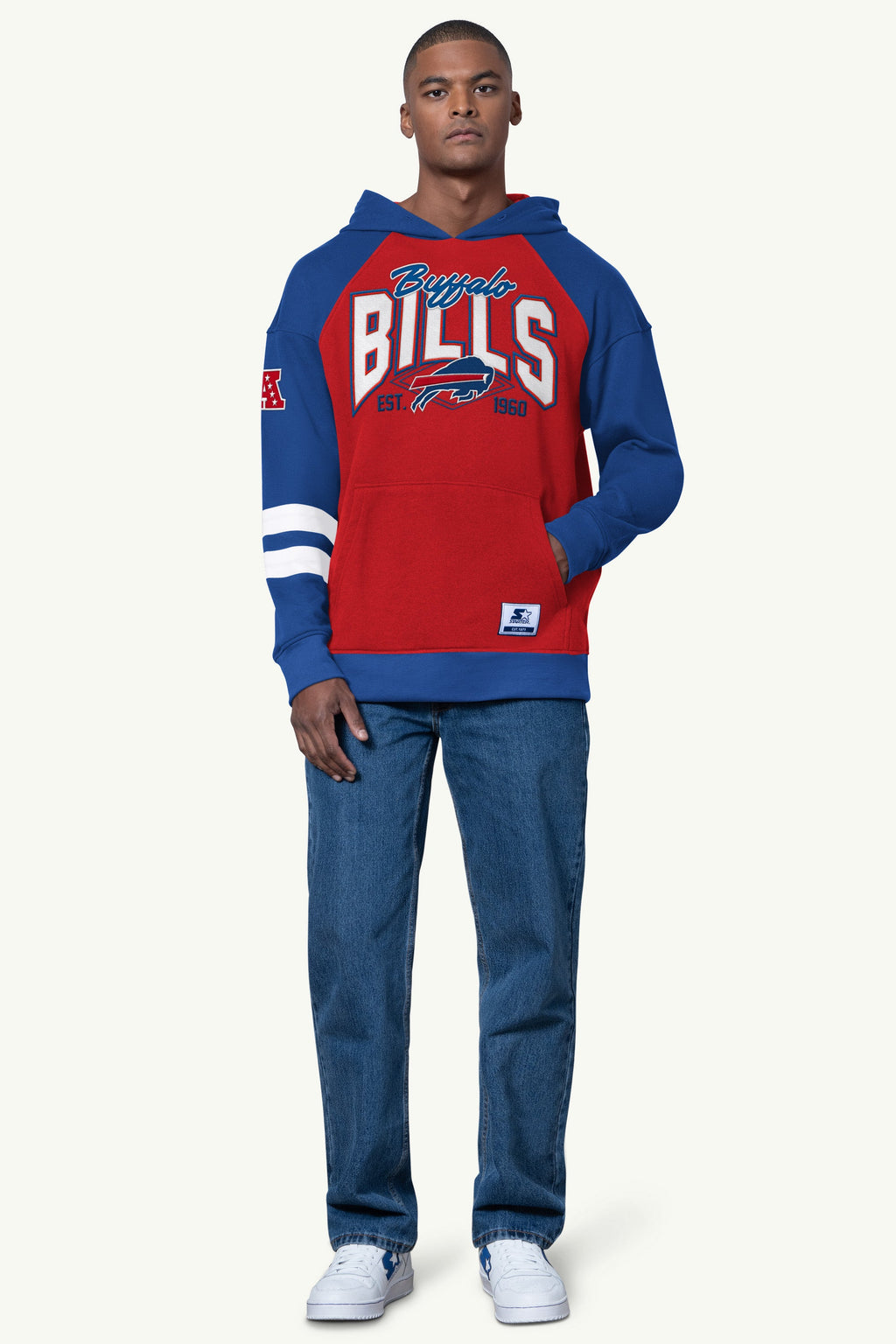MENS BUFFALO BILLS INTERCEPTION COLORBLOCK HOODIE
