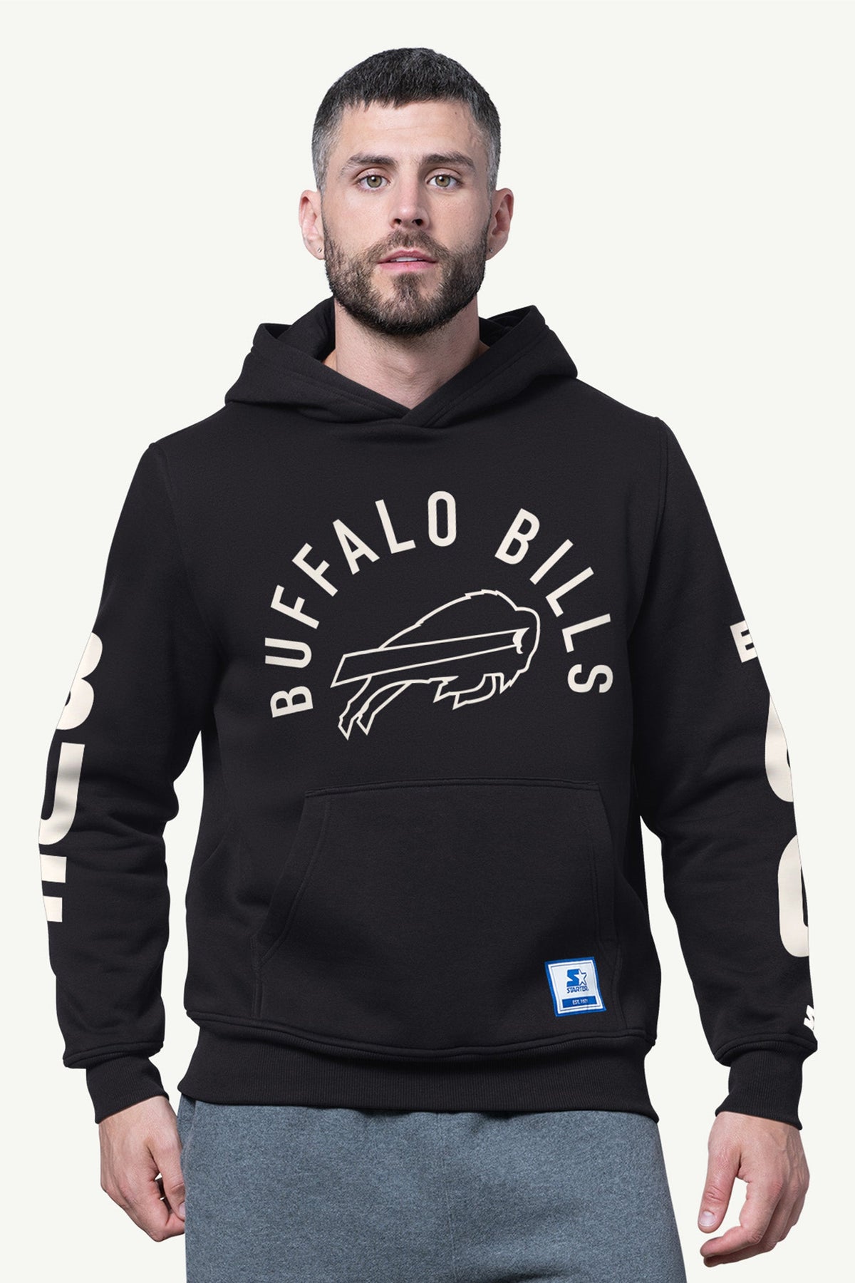 MENS BUFFALO BILLS HANDOFF FLEECE HOODIE