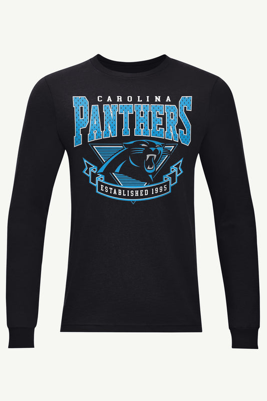 MENS CAROLINA PANTHERS 80's INSPIRED LONG SLEEVE T SHIRT