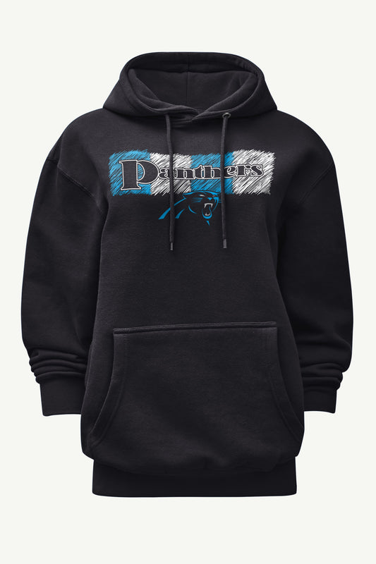 WOMENS CAROLINA PANTHERS COLOR SHADING HOODIE