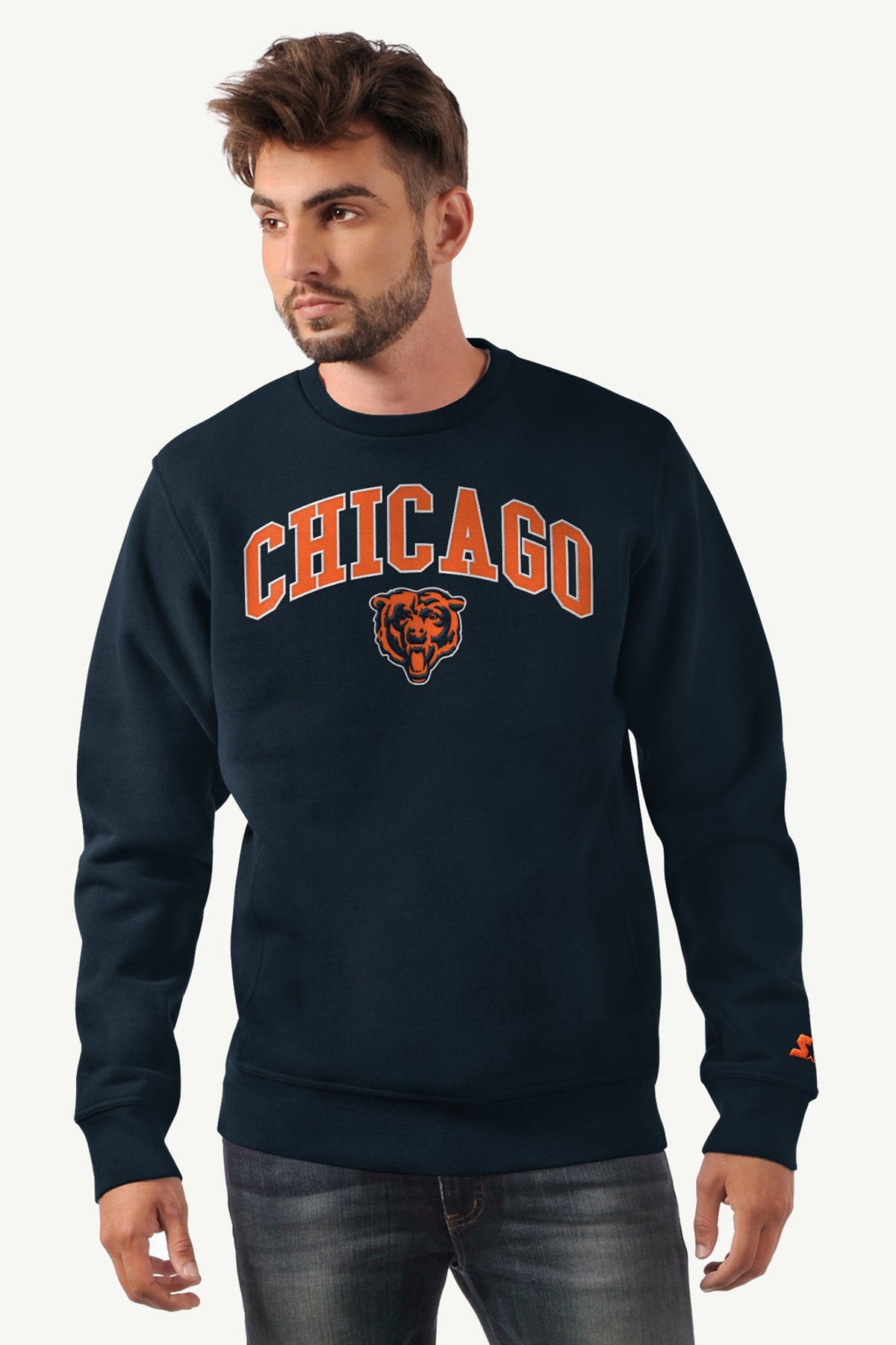 MENS CHICAGO BEARS PULLOVER SWEATSHIRT