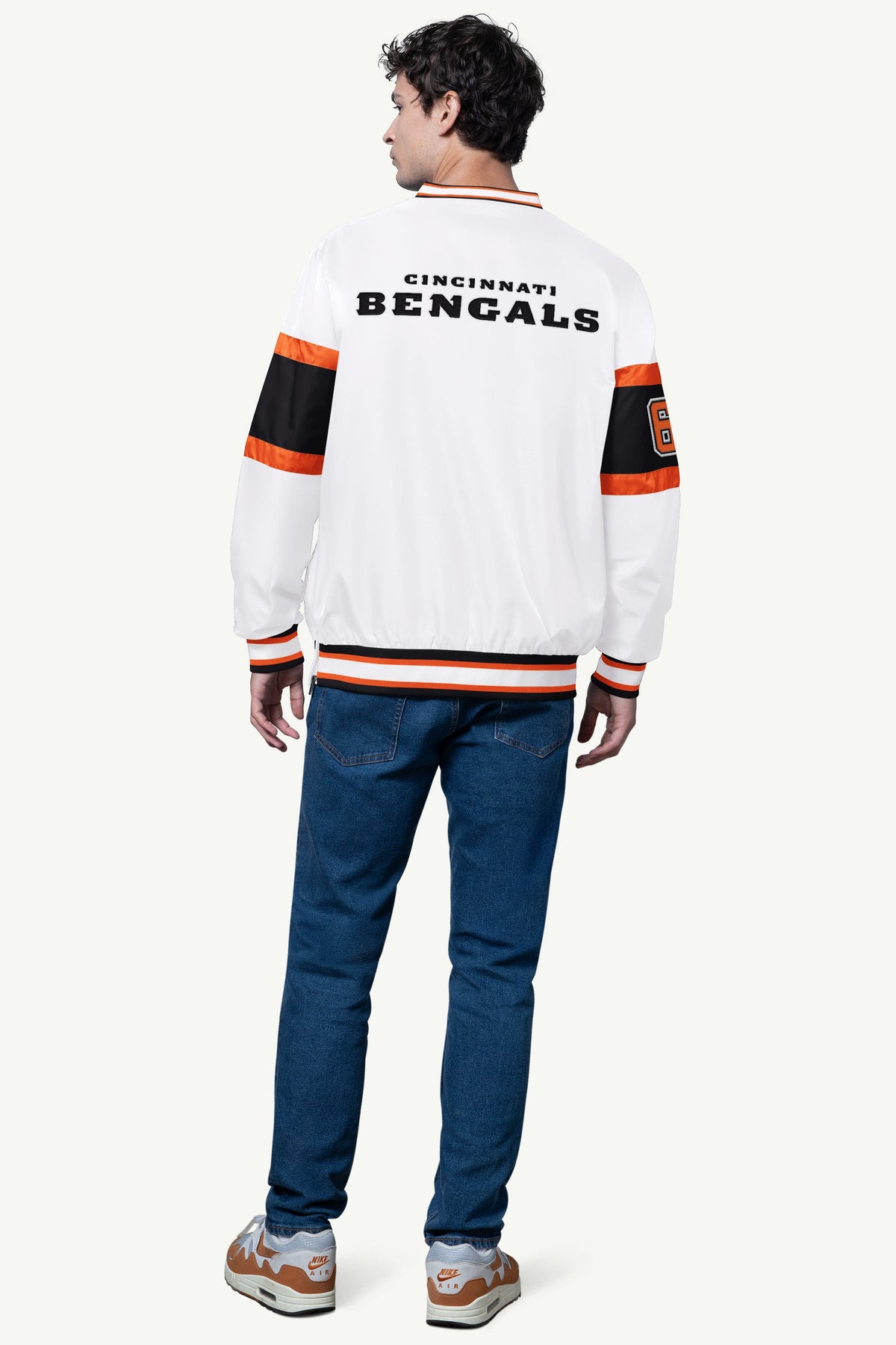 MENS CINCINNATI BENGALS SIGNAL COLLAR PULLOVER