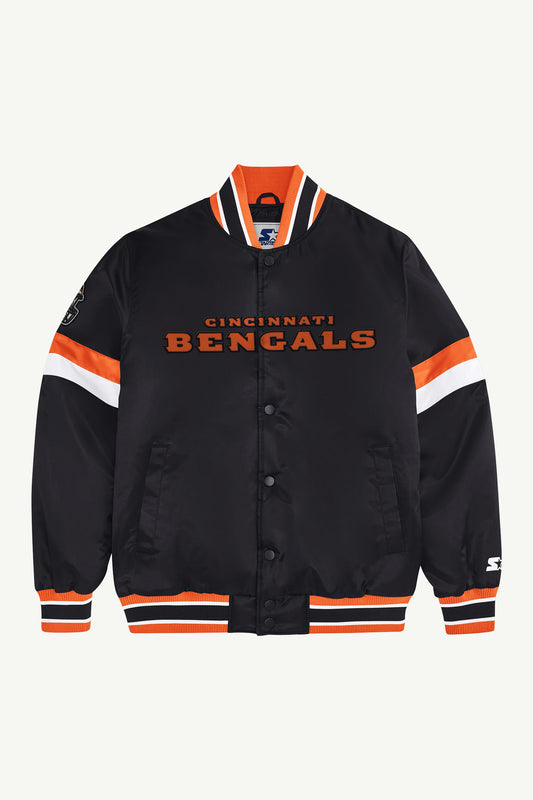 CINCINNATI BENGALS HOME GAME VARSITY JACKET