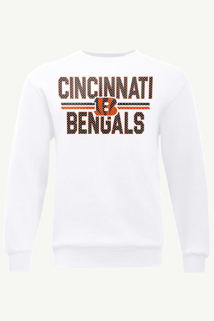 MENS CINCINNATI BENGALS MESH LOOK SWEATSHIRT