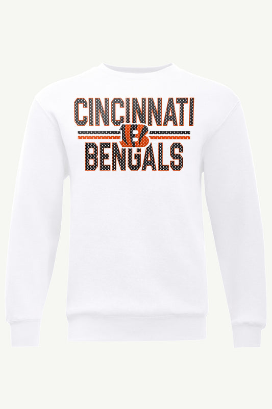 MENS CINCINNATI BENGALS MESH LOOK SWEATSHIRT