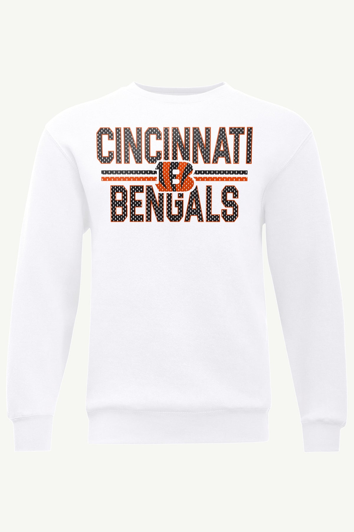 MENS CINCINNATI BENGALS MESH LOOK SWEATSHIRT