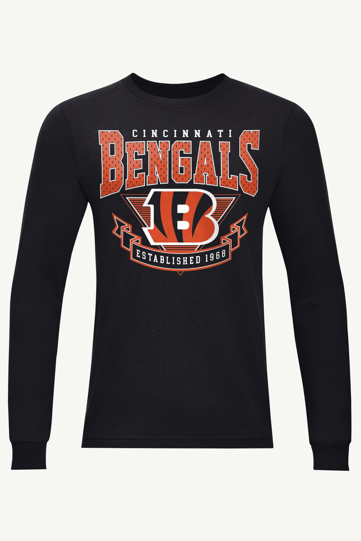 MENS CINCINATTI BENGALS 80's INSPIRED LONG SLEEVE T SHIRT