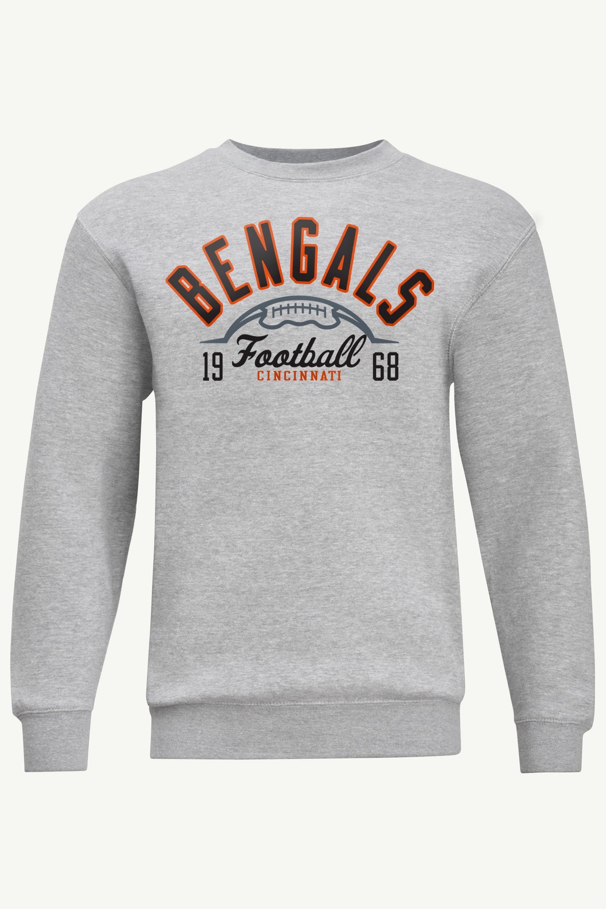 MENS CINCINATTI BENGALS HALF BALL SWEATSHIRT