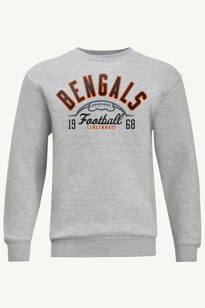 MENS CINCINATTI BENGALS HALF BALL SWEATSHIRT