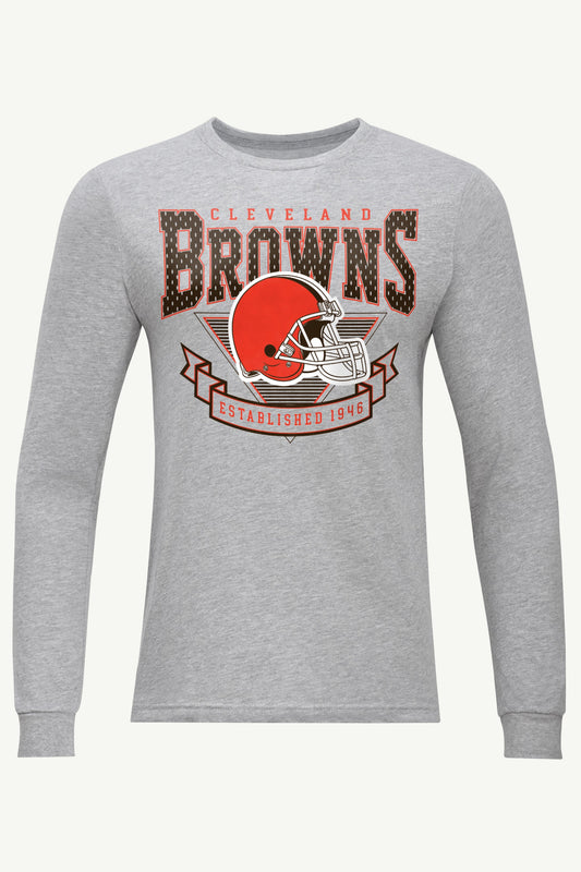 MENS CLEVELAND BROWNS 80's INSPIRED LONG SLEEVE T SHIRT