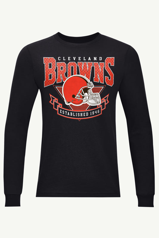 MENS CLEVELAND BROWNS 80's INSPIRED LONG SLEEVE T SHIRT