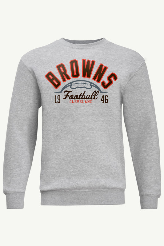 MENS CLEVELAND BROWNS HALF BALL SWEATSHIRT