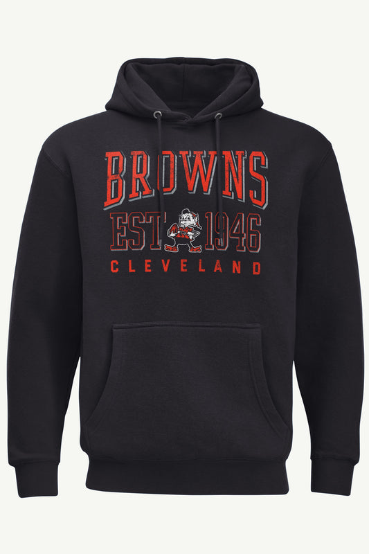 MENS CLEVELAND BROWNS RETRO HOODIE