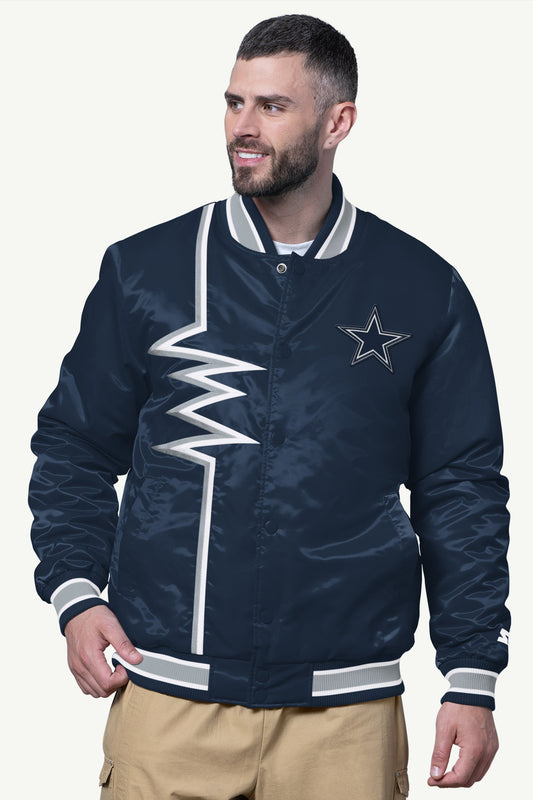 MENS DALLAS COWBOYS SHOCK WAVE SATIN JACKET
