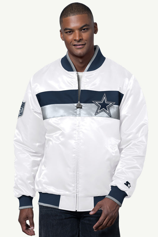 MENS DALLAS COWBOYS AMBASSADOR SATIN VARSITY