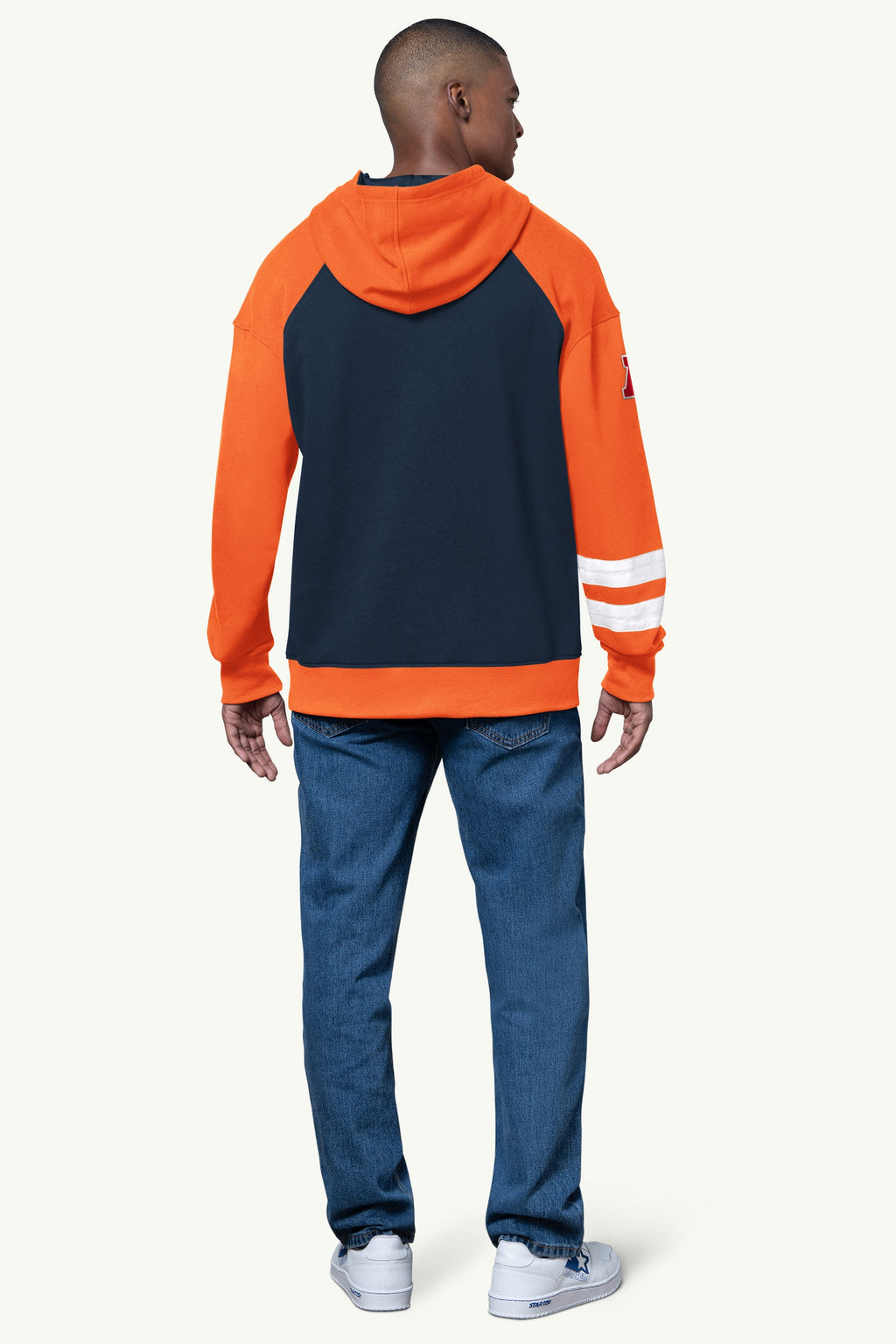 MENS DENVER BRONCOS INTERCEPTION COLORBLOCK HOODIE