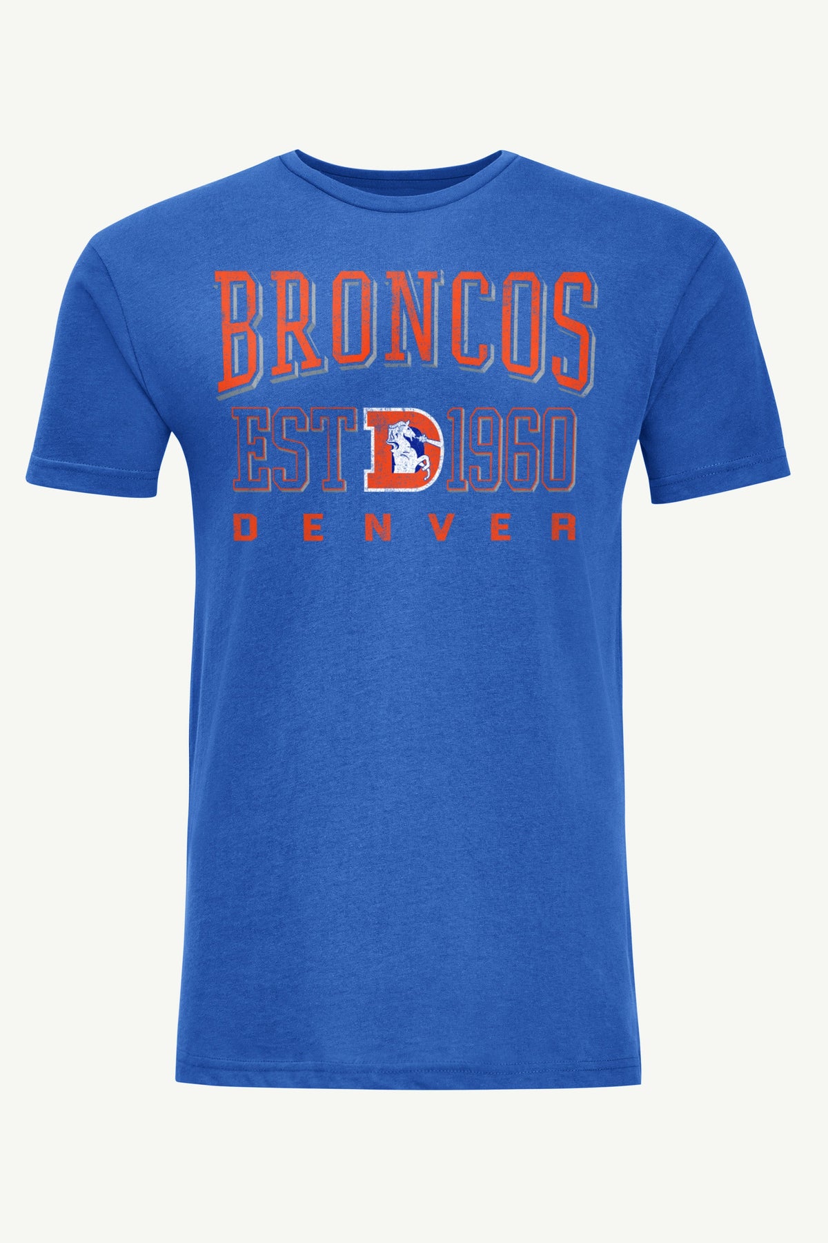 MENS DENVER BRONCOS RETRO T SHIRT