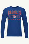 MENS DENVER BRONCOS RETRO LONG SLEEVE T SHIRT