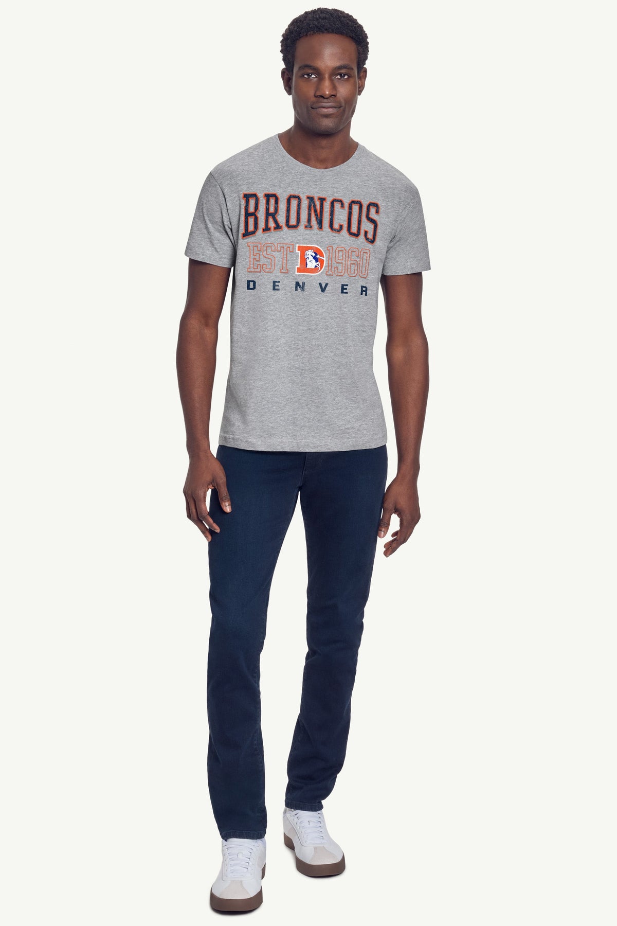 MENS DENVER BRONCOS RETRO T SHIRT