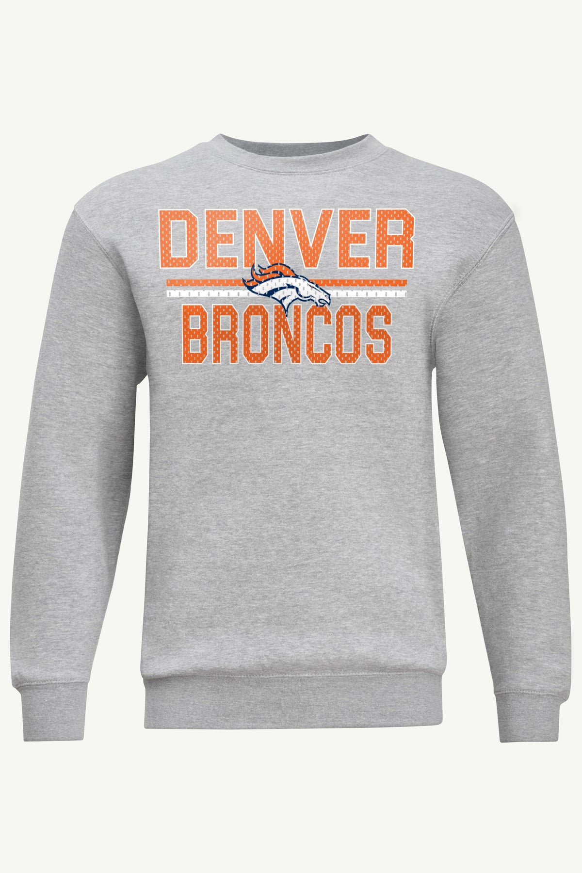 MENS DENVER BRONCOS MESH LOOK SWEATSHIRT