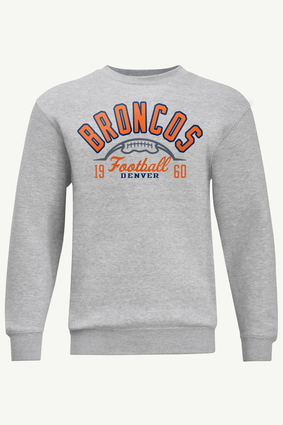 MENS DENVER BRONCOS HALF BALL SWEATSHIRT