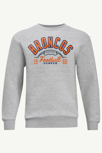 MENS DENVER BRONCOS HALF BALL SWEATSHIRT