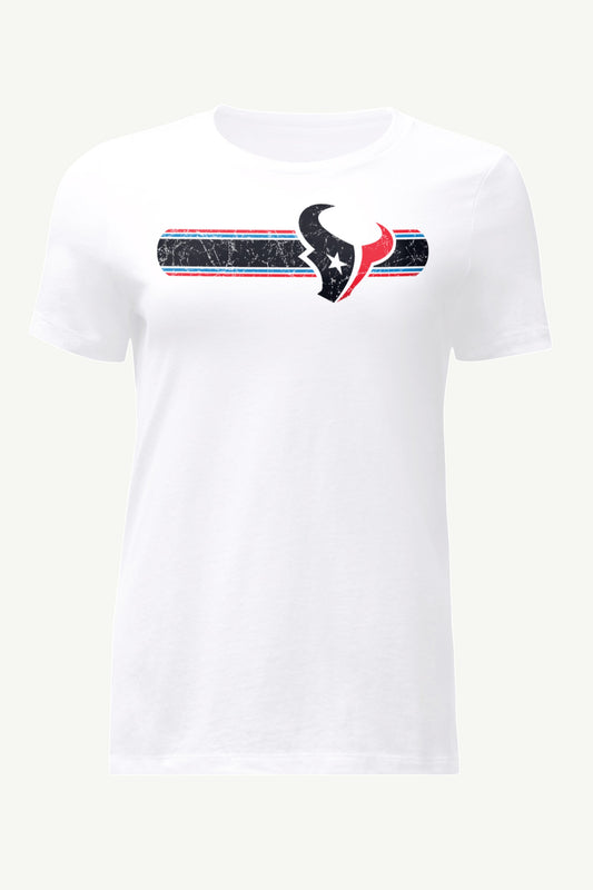 WOMENS HOUSTON TEXANS STRIPE T SHIRT