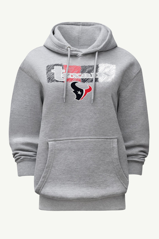 WOMENS HOUSTON TEXANS COLOR SHADING HOODIE