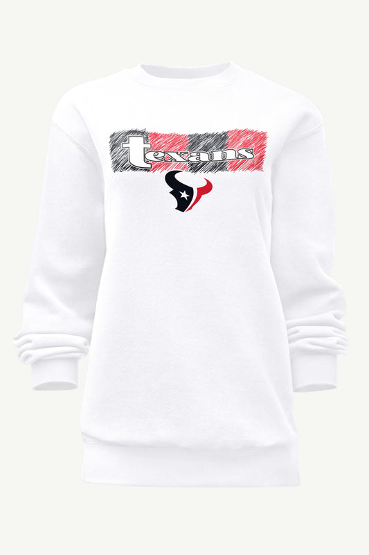 WOMENS HOUSTON TEXANS COLOR SHADING SWEATSHIRT