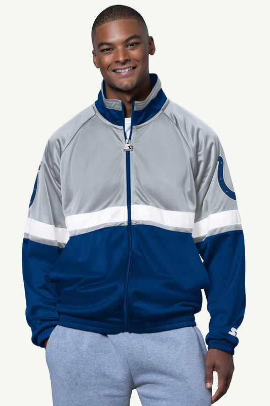MENS INDIANAPOLIS COLTS VETERAN TRACK JACKET
