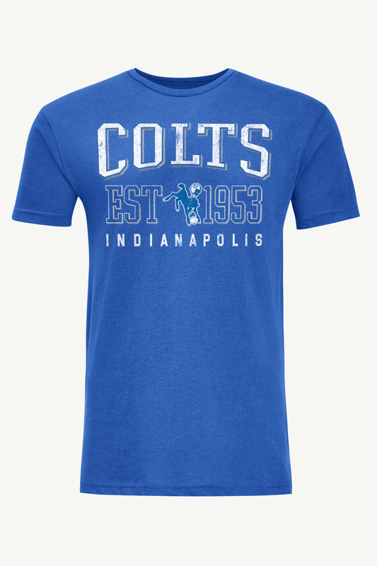 MENS INDIANAPOLIS COLTS RETRO T SHIRT